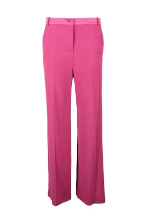 Patrizia Pepe Viscose Stretch Trousers - Fuchsia
