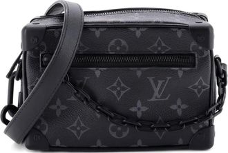 Louis Vuitton Soft Trunk Bag Monogram Eclipse Canvas Mini crossbody bag - Zwart