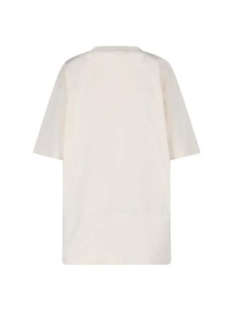 Stella McCartney Logo-Embroidered Slogan T-Shirt - White