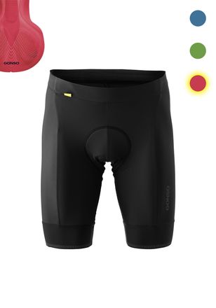 Gonso Fahrradhose GONSO SITIVO M, Damen, Gr. 4XL, Normalgr&ouml;ssen, rot, 65% Polyamid, 35% Elasthan, Hosen Fahrradhose, Herren Radhose, Radlerhose mit speziell