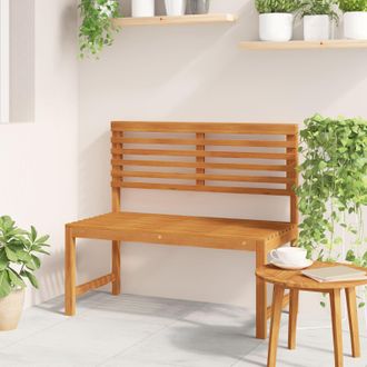 Berkfield Home Garden Bench 100x50x91 cm Solid Wood Acacia in Brown | Size: 100 x 50 x 91 cm