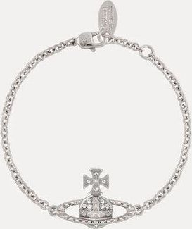 Vivienne Westwood Mayfair Bas Relief Bracelet Silver-crystal Brass Women