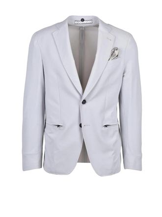 Uomolebole White Men Polyamide Elastane Stretch Jacket