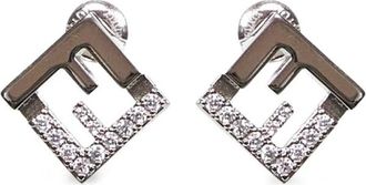 Fendi Earrings, female, Gray, ONE SIZE, Forever Earrings