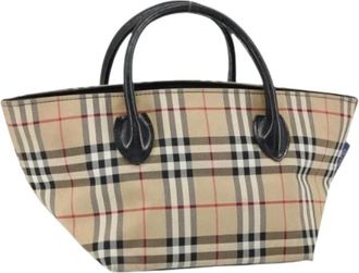 Burberry Pre-owned Tote Bags, female, Beige, Size: ONE SIZE Pre-owned Vintage Tote Bag