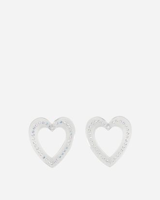 Safsafu Big Heart Earrings Transparent