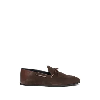 Bally Loafers, male, Brown, Size: 12 US Bow-Detail Almond Toe Flat