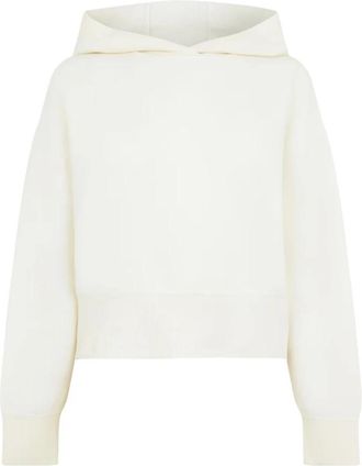 Canada Goose Witte Wol Hoody Jas Gemaakt in Itali&euml; - Dames - Hoodies - Wit - L - Wol - Hoodies & sweatvesten