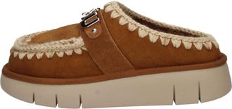 Mou Womens Mules Pelo Grey Taupe, beige, 8.5 UK