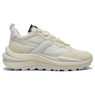 Ash Spider 620-01 Suede Leather Womens Low Top Trainers - Off White - Size:UK 5