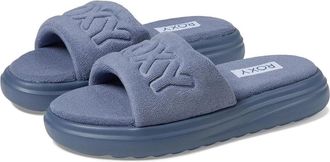 Roxy Womens Roxy Gelato Sandals Dark Blue Slip On Comfort Platform Slides GAL888