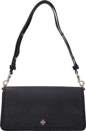 Tory Burch Tory Burch Emerson Damens Leder-Umh&auml;ngetasche Schwarz