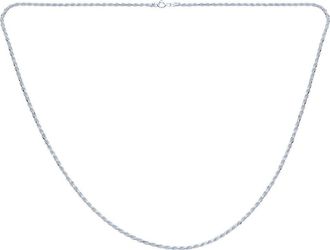 Bling Jewelry Sterling Silver 2mm 50 Gauge Rope Link Chain Necklace at Nordstrom Rack