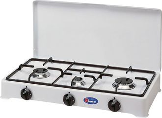 Parker Fornello A Gas 3 Fuochi Mod. 5328 Cgp - Cm 58 X 28 X H 10