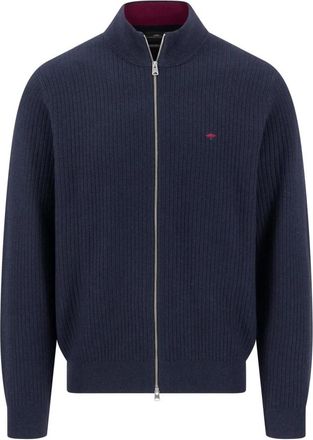 Fynch-Hatton Cardigans - Heren - Vesten - Blauw - 2XL - Truien & Vesten