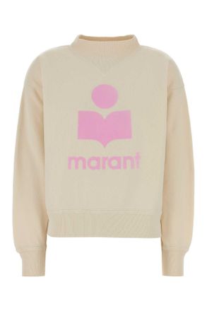 Isabel Marant Cream Cotton Blend Moby Sweatshirt