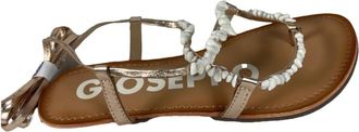 Gioseppo Flat Sandalen - Dames - Sandalen - Wit - 38 EU - Leer - Schoenen