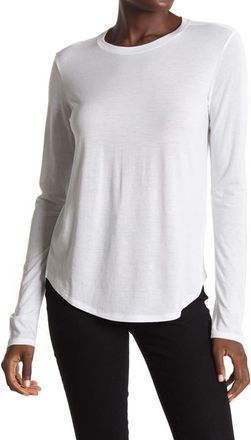 Vince Little Boy Long Sleeve Crew Neck Top in White at Nordstrom Rack, Size X-Small