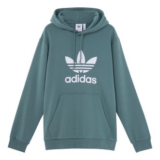 adidas originals Casual Sports Hooded Long Sleeve Sweater For Men Green GN3461
