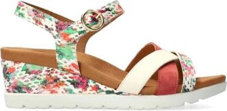 Mephisto Flat Sandalen - Dames - Sleehakken - Veelkleurig - 37 EU - Schoenen