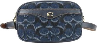 Coach Pre-owned Belt Bags, female, Blue, Size: ONE SIZE Pre-owned Signature Denim Waist Bag