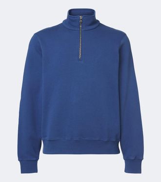 Orlebar Brown Wyatt cotton jersey half-zip sweatshirt