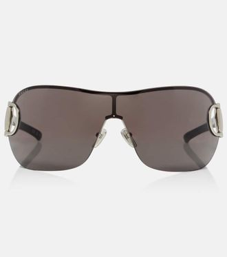 Gucci Sign shield sunglasses