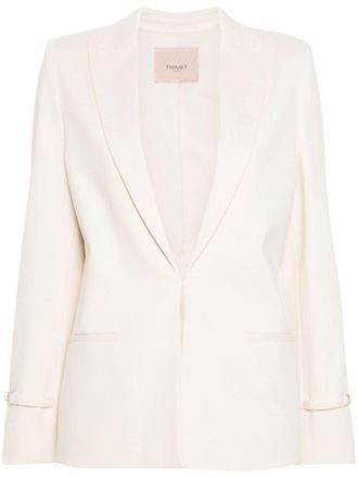 Twin-Set Blazer met bandje - Beige