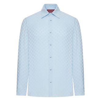 Gucci GG Jacquard Silk Shirt