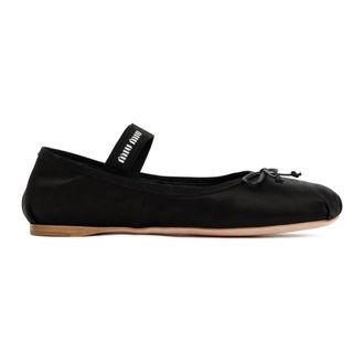 Miu Miu Dames, Schoenen, Zwart, Maat: 40 EU Zijde