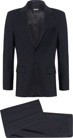 HUGO BOSS Tailored Black Two-Piece Suit With Notched Lapel