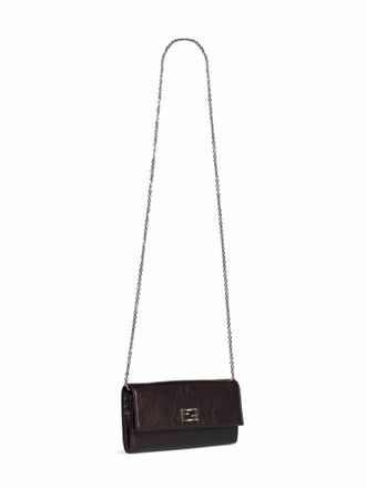 Fendi Baguette Wallet on Chain - Black