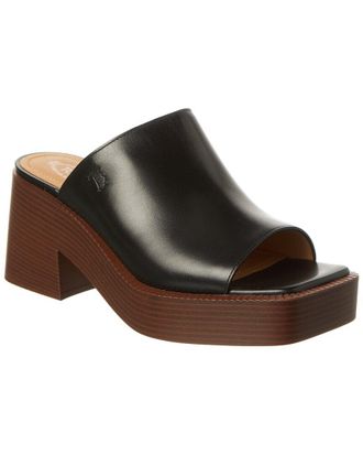Tod's TodS Gomma Leather Platform Sandal