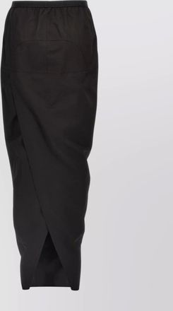 Rick Owens cotton wrap maxi skirt