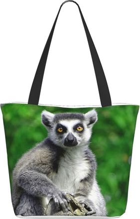 AOOEDM Lovely Lemurs Ladies Shopping Bag 13x11x7in.The Perfect ValentineS Day Gift.It Is The Best ValentineS Day Gift For Mom, Daughter, Wife,Etc