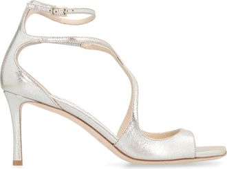 Jimmy Choo London Womens Sandals Azia Champagne Leather