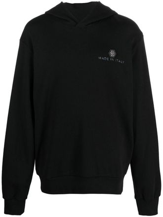 Philipp Plein cotton logo-print hoodie - Black