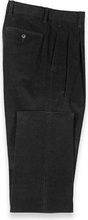 Paul Fredrick Cotton Stretch Corduroy Pleated Pants