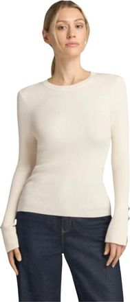 Guess Ellie Sweater - Dames - Ronde hals truien - Beige - L - Truien & Vesten