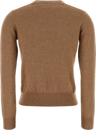 Isabel Marant Womens Lanta Sweater Camel Cotton Laine Bord