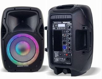Trade Shop Trade Shop - Coppia Casse Audio Amplificate 2000w Extreme Sound 12 Bluetooth Usb Rgb Xevo-12