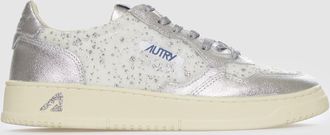 Autry Baskets Medalist Low Femme Fabric Lam Wht Silver