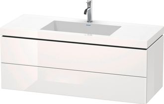 Duravit Duravit L-cube C-bonded Ensemble Suspendu, 2 Tiroirs, Sans