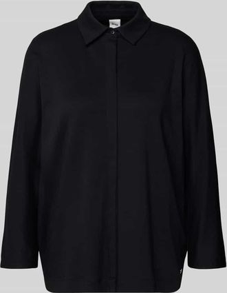 Brax Brax Hemdbluse mit verdeckter Knopfleiste Modell CELIA in Black, Größe 36