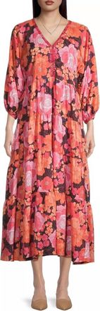 Johnny Was Becca Dolman Tiered Dress In Multi