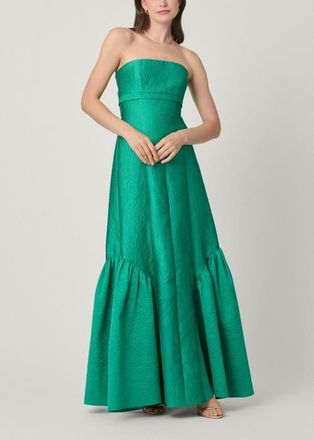 Shoshanna Midnight Nia Emerald Jacquard Dress at Nordstrom, Size 12