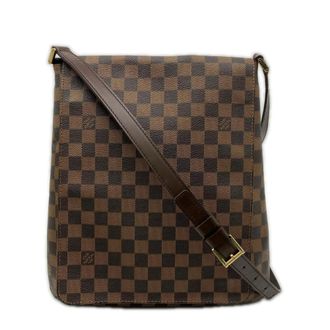 Louis Vuitton Damier Brown Coated Canvas Leather Shoulder Bag (Pre-Owned)