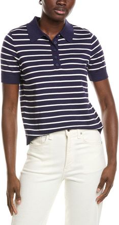 Jones New York Striped Polo T-Shirt