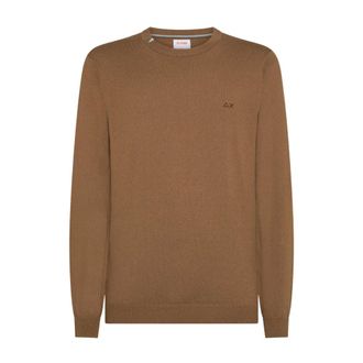 Sun 68 Truien & Vesten, Heren, Bruin, 3Xl, Katoen, Sweater Basic L/S