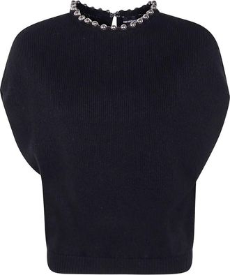 Emporio Armani Kimono Sweater With Pearl